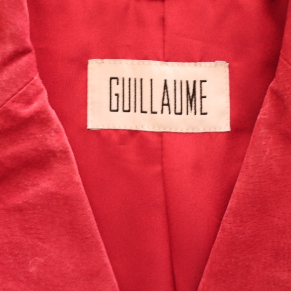 NWT Guillaume Red Suede Jacket with Hammered Metal Buttons - Picture 6 of 6